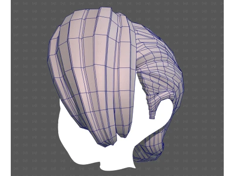 Base Hair for Boy V74 3D Model