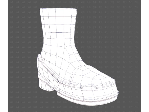 Shoes cartoonV66 3D Model