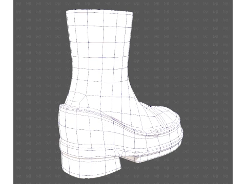 Shoes cartoonV66 3D Model