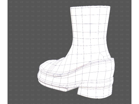 Shoes cartoonV66 3D Model