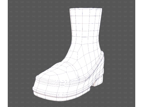 Shoes cartoonV66 3D Model