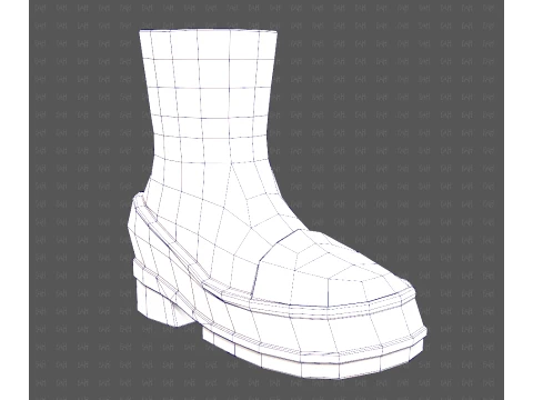 Shoes cartoonV66 3D Model
