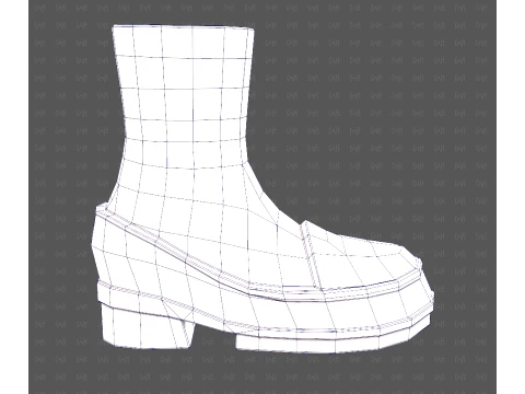 Shoes cartoonV66 3D Model