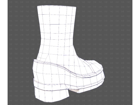 Shoes cartoonV66 3D Model