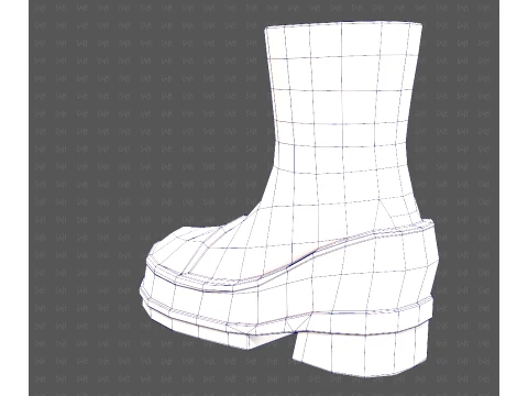 Shoes cartoonV66 3D Model