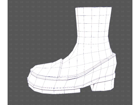 Shoes cartoonV66 3D Model
