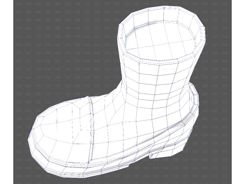 Shoes cartoonV66 3D Model