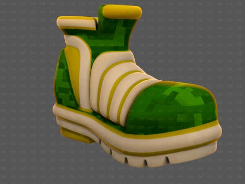 Shoes cartoonV67 3D Model