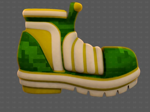 Shoes cartoonV67 3D Model
