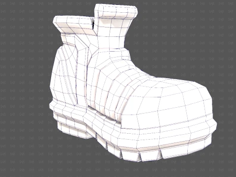 Shoes cartoonV67 3D Model