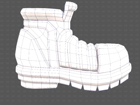 Shoes cartoonV67 3D Model