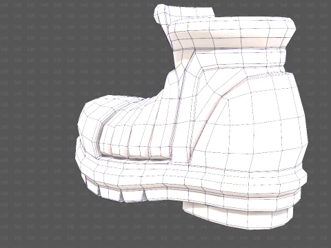 Shoes cartoonV67 3D Model