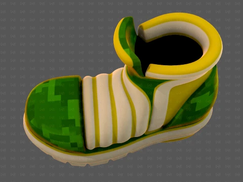 Shoes cartoonV67 3D Model