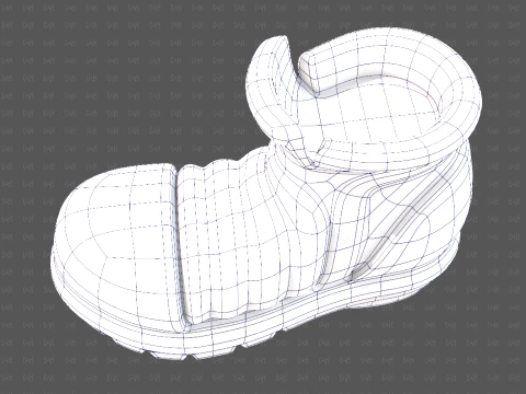 Shoes cartoonV67 3D Model