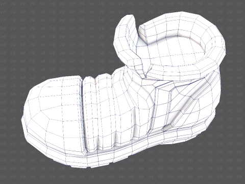 Shoes cartoonV67 3D Model