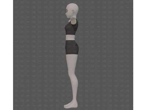 Base mesh woman 27 3D Model