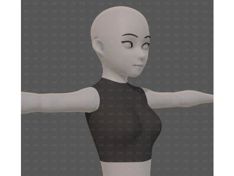 Base mesh woman 27 3D Model
