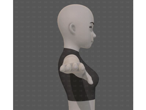 Base mesh woman 27 3D Model