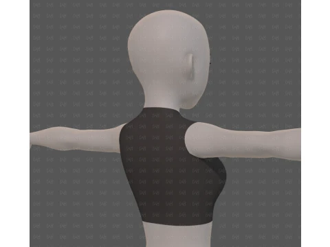 Base mesh woman 27 3D Model