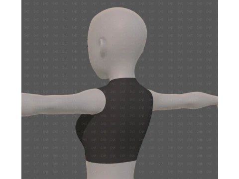 Base mesh woman 27 3D Model