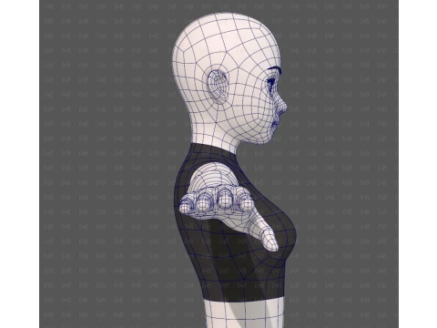 Base mesh woman 27 3D Model