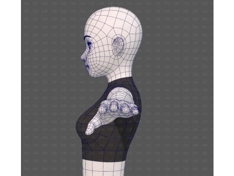 Base mesh woman 27 3D Model