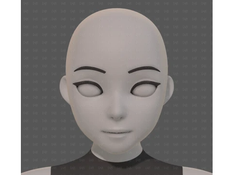 Base mesh woman 27 3D Model