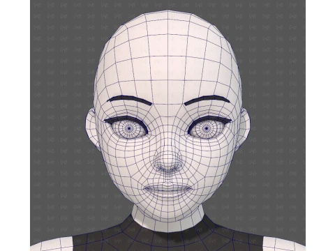 Base mesh woman 27 3D Model
