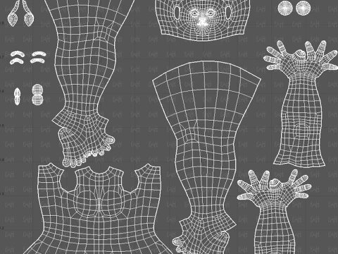 Base mesh woman 27 3D Model