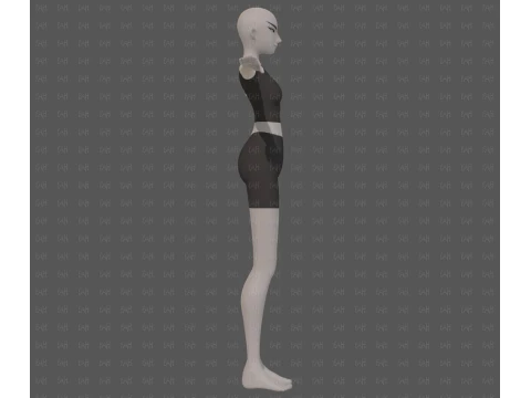 Base mesh woman 28 3D Model