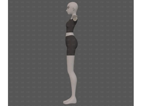 Base mesh woman 28 3D Model