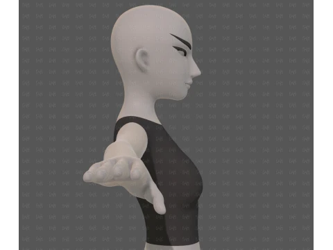 Base mesh woman 28 3D Model