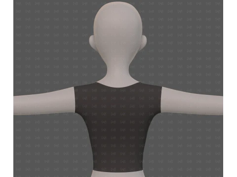 Base mesh woman 28 3D Model