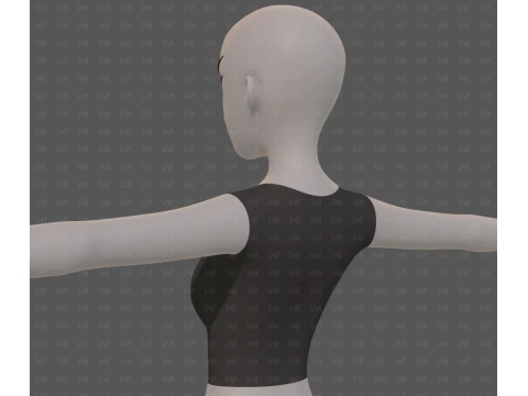 Base mesh woman 28 3D Model