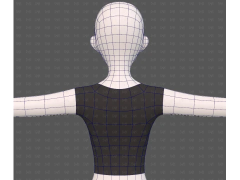 Base mesh woman 28 3D Model