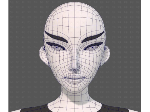 Base mesh woman 28 3D Model