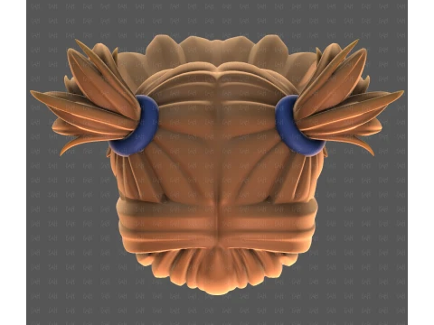 Base Hair for girl V76 3D Model
