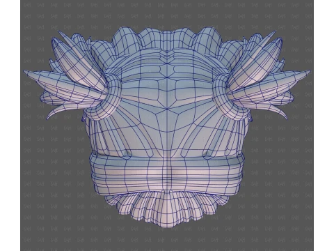 Base Hair for girl V76 3D Model