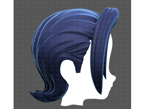 Base Hair for Boy V76 3D Model