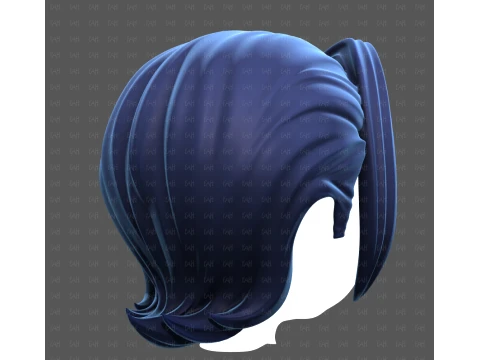 Base Hair for Boy V76 3D Model