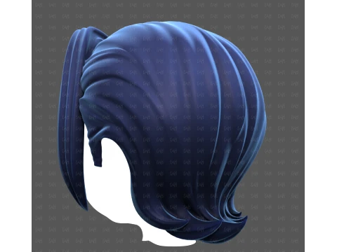 Base Hair for Boy V76 3D Model