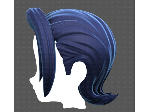 Base Hair for Boy V76 3D Model