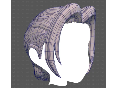 Base Hair for Boy V76 3D Model