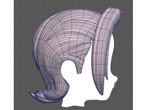 Base Hair for Boy V76 3D Model