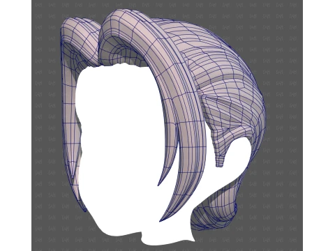 Base Hair for Boy V76 3D Model