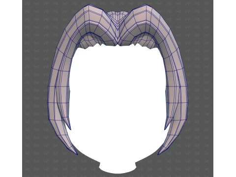 Base Hair for Boy V76 3D Model