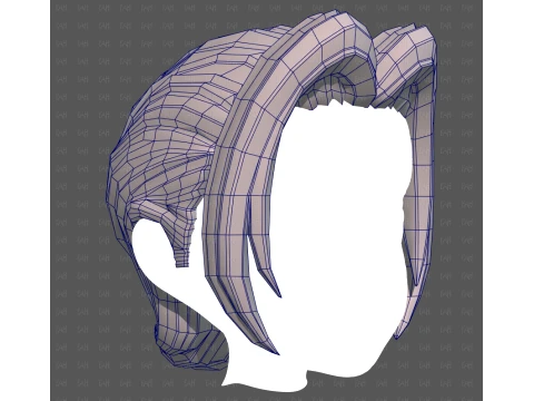 Base Hair for Boy V76 3D Model