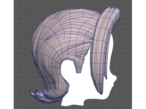 Base Hair for Boy V76 3D Model