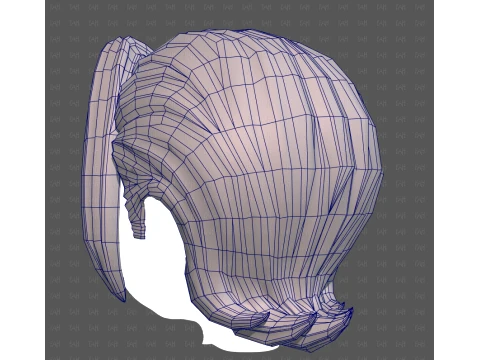 Base Hair for Boy V76 3D Model