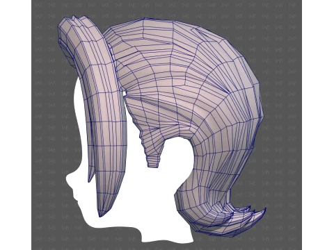 Base Hair for Boy V76 3D Model